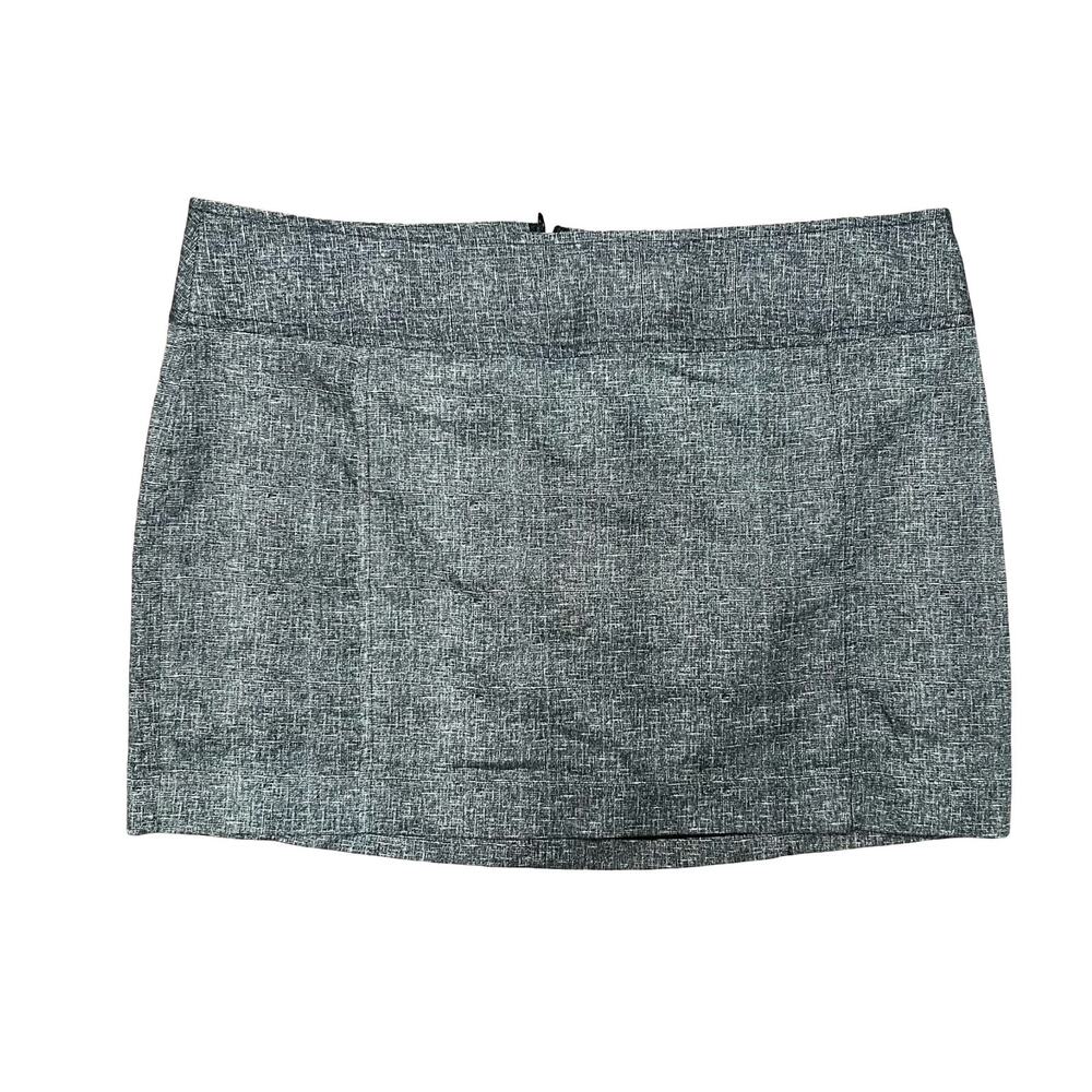 Express Mini Skirt Womens 14 Heather Gray Office Siren Going Out Workwear